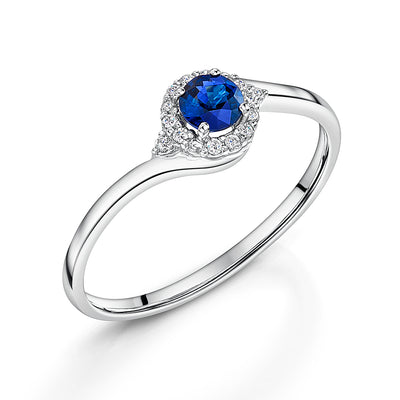 Sapphire & Diamond Ring