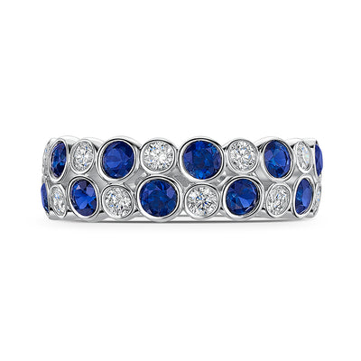 9ct Sapphire & Diamond Ring