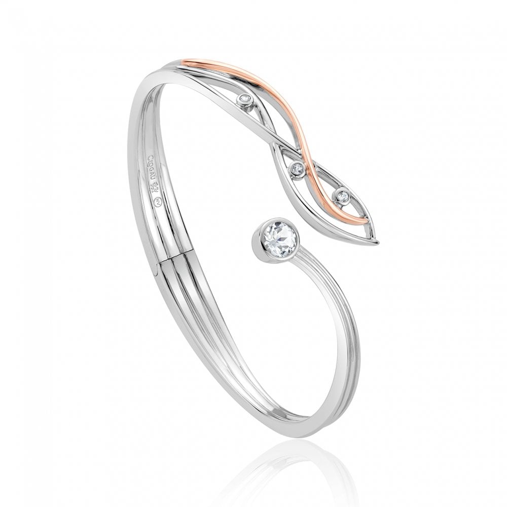 Clogau Swallow Falls White Topaz Bangle