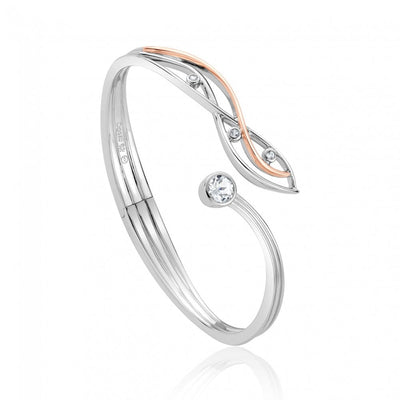 Clogau Swallow Falls White Topaz Bangle