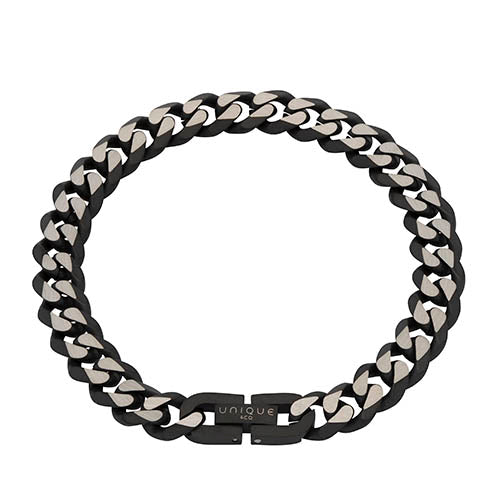 Stainless Steel Matt Black Gents Bracelet