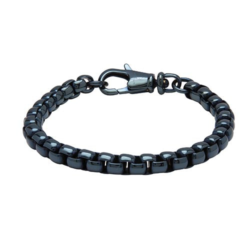 Stainless Steel Polished Blue Gents Bracelet