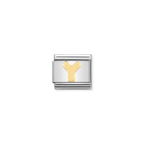 Classic Gold Letter Y Charm