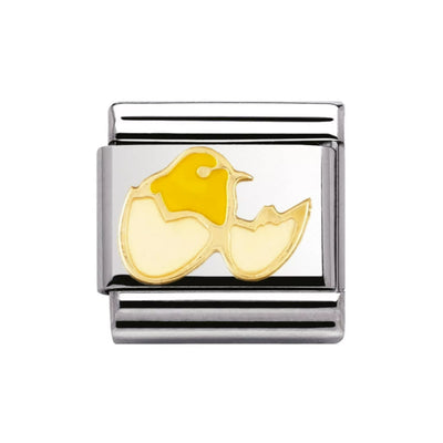 Nomination Enamel Chick Egg Charm