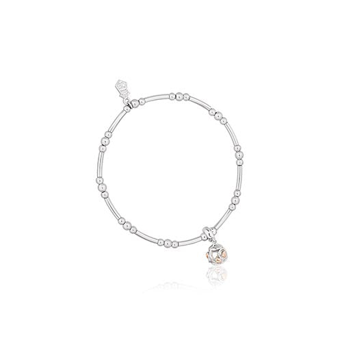 Silver & 9ct Gold Clogau Tree Of Life Pearl Affinity Bracelet