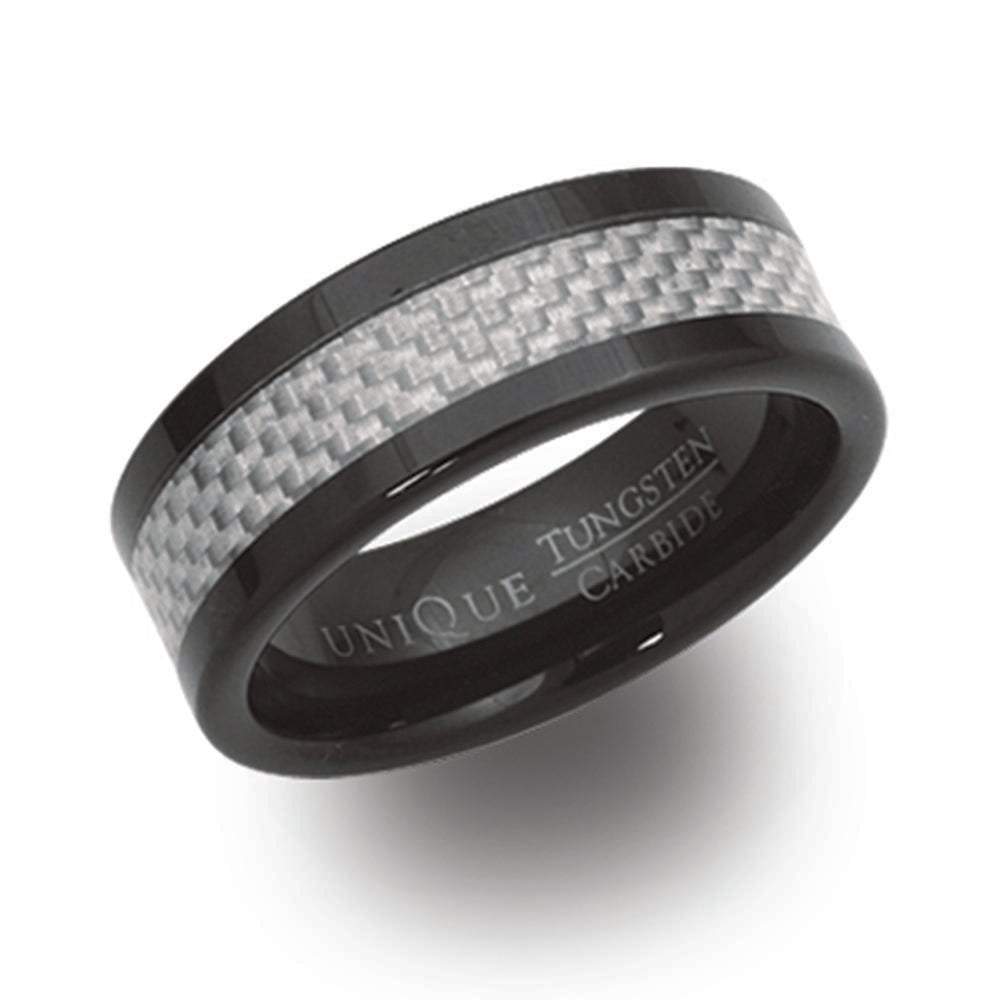 Tungsten Two Colour Band 8mm