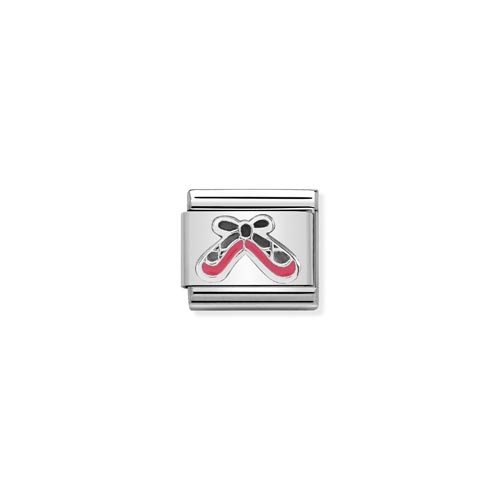 Silvershine Enamel Ballet Shoes Charm