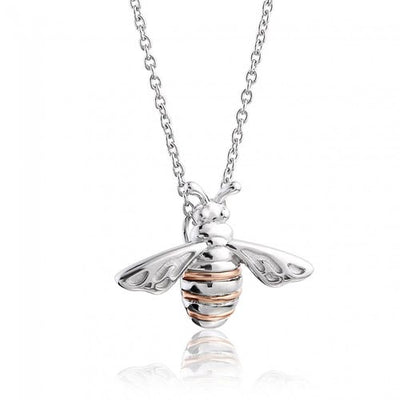 Clogau Silver & 9ct Gold Honey Bee Pendant