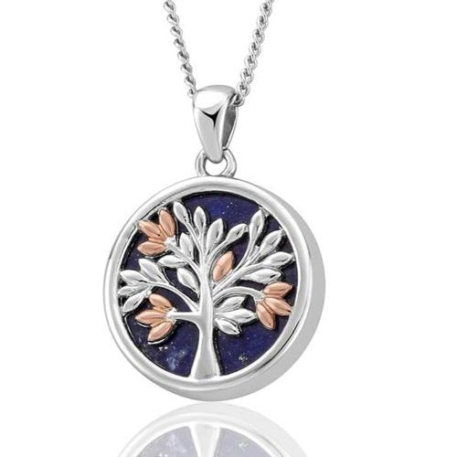 Silver & 9ct Gold Tree Of Life Clogau Pendant