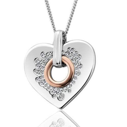 Silver & 9ct Gold Cariad Clogau Pendant