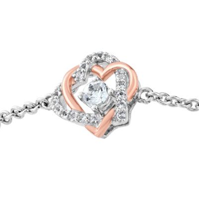 Clogau Always in my Heart White Topaz Bracelet