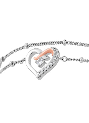 Clogau Kiss Double Chain Bracelet