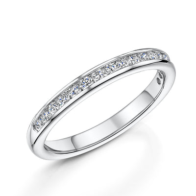 Platinum Channel Set Diamond Eternity Ring 0.33ct