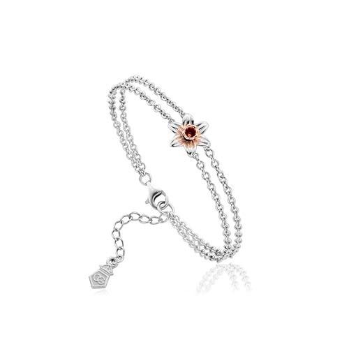 Silver & 9ct Gold Clogau Daffodil Bracelet