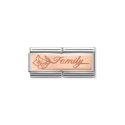 Nomination Double Length Family Charm
