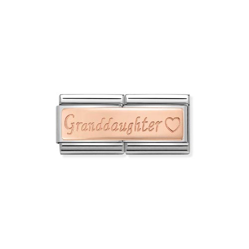 Nomination Double Length Granddaughter Charm