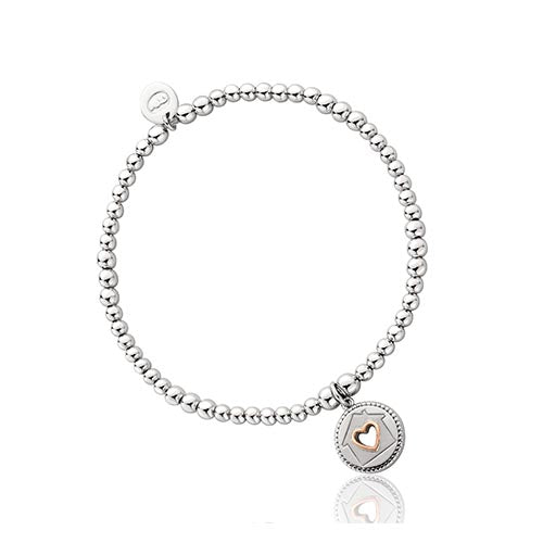 Silver & 9ct Gold Clogau Home Is Where The Heart Is Affinity Bracelet