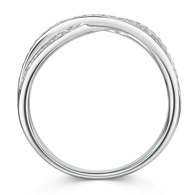 Sterling Silver Pave Set Dress Ring