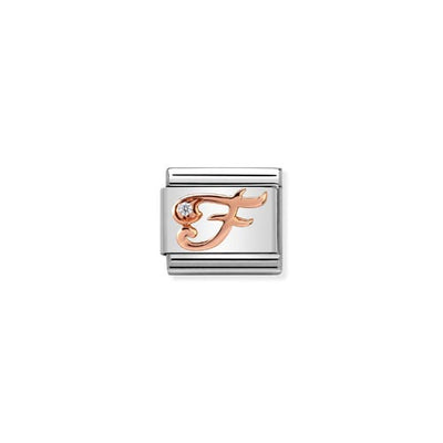 Nomination CZ Letter F Charm