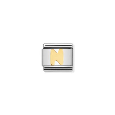 Classic Gold Letter N Charm