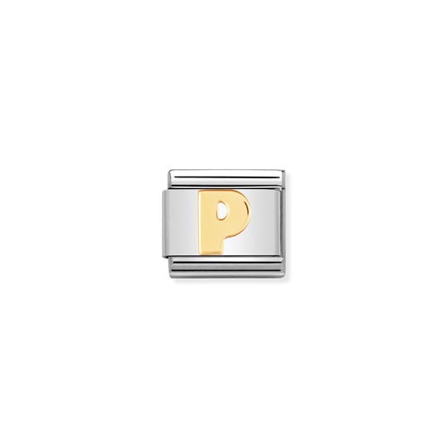 Classic Gold Letter P Charm