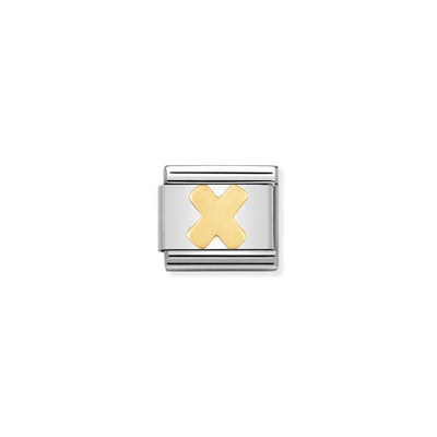 Classic Gold Letter X Charm