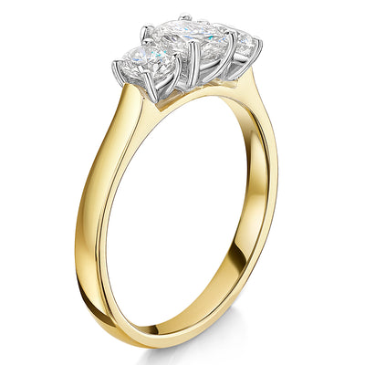 Brilliant Cut Diamond Three Stone Ring 0.90ct