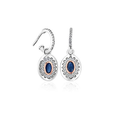 Clogau Princess Diana Sapphire Drop Earrings