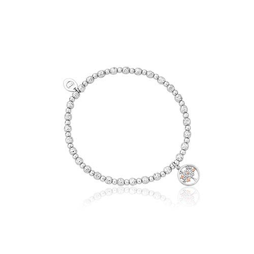 Silver & 9ct Gold Clogau Tree Of Life Affinity Bracelet